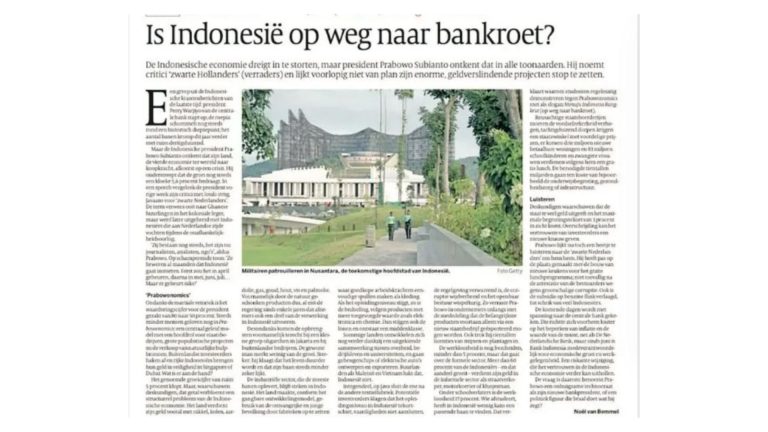 Media Belanda Pertanyakan Arah Ekonomi Indonesia, Pidato “Londo Ireng” Prabowo Ikut Disorot